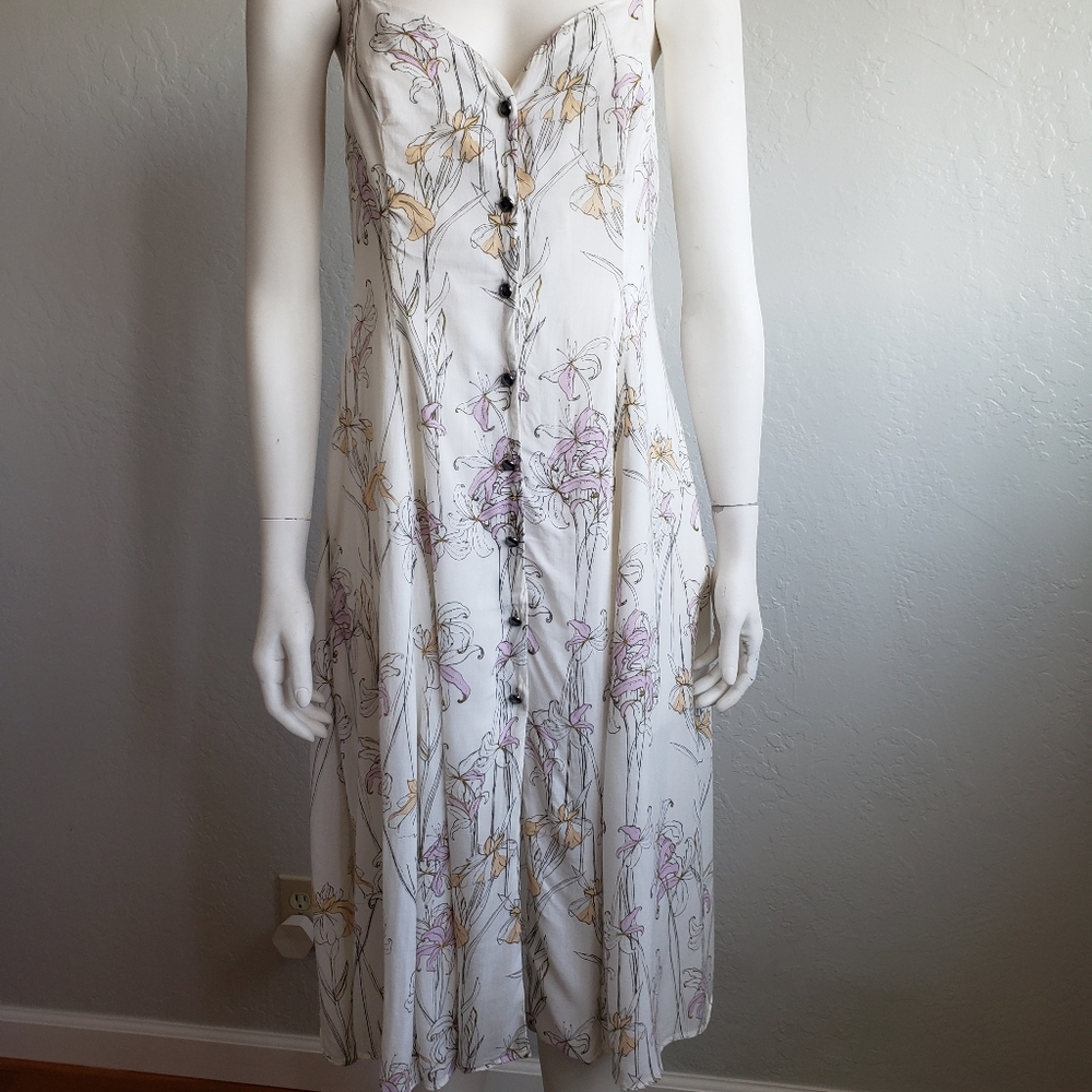 Kimchi Blue | Dorothy Style |Midi Dress | Crossed Back | Size: Medium - Picture 4 of 9